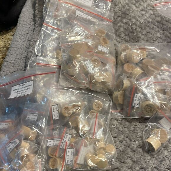 Crocodile wood fish, laser, gauges, plugs multiple sizes available one pair NEW - Picture 3 of 6